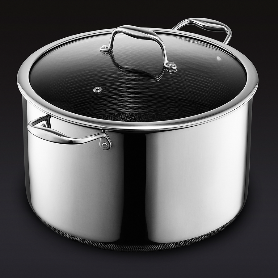 Hybrid Stock Pot with Lid, 12-Qt X3