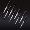 Damascus Steel Steak Knife Set, 8-pc (Espresso)