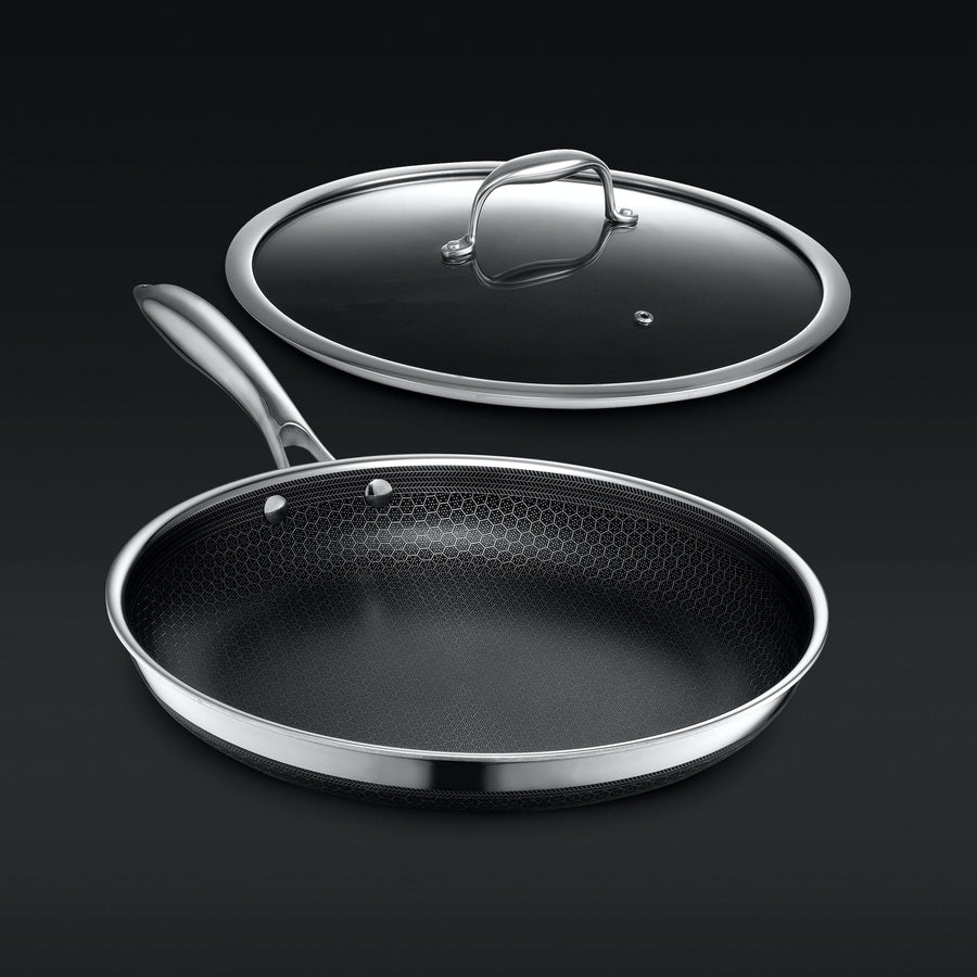 Hybrid Fry Pan with Lid, 12" I0