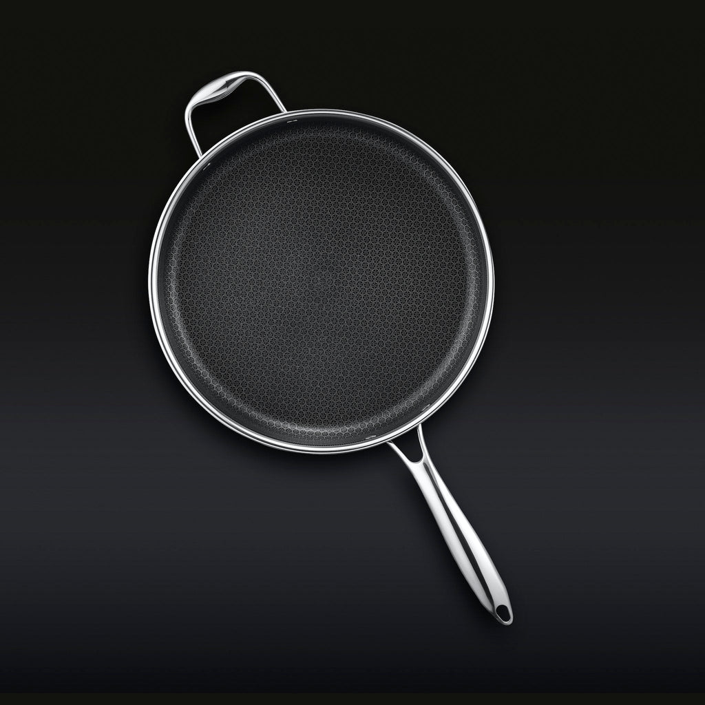 Hybrid Deep Sauté Pan with Lid, 5.5-Qt