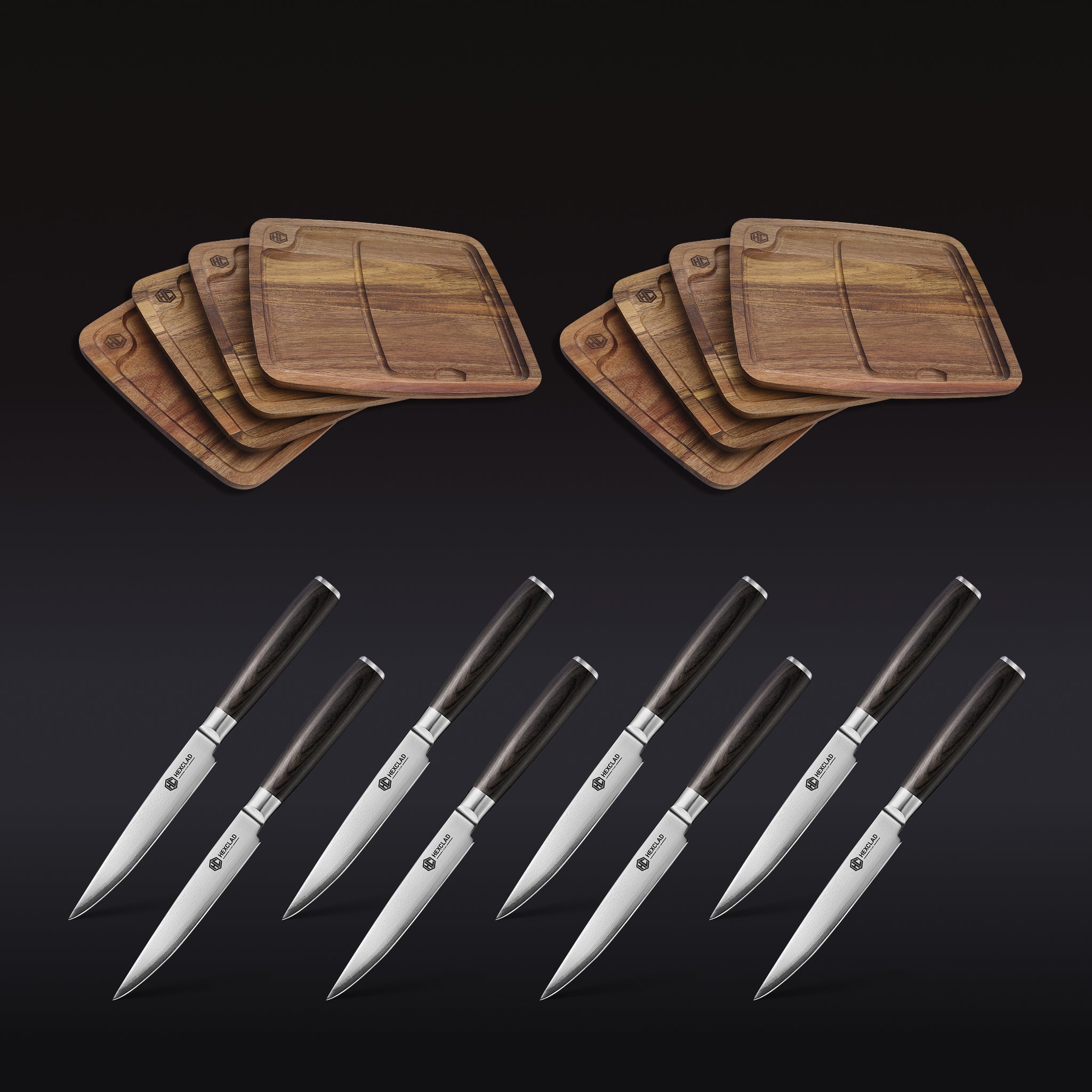 Steak Knife & Bistecca Plate Set, 16-pc (Espresso)