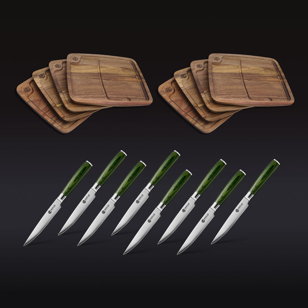 Steak Knife & Bistecca Plate Set, 16-pc (Green)